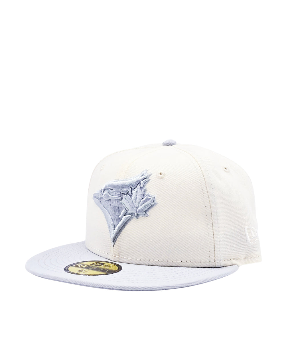 NEW ERA 59FIFTY TORONTO BLUE JAYS OFF WHITE/CHROME GREY FITTED HAT