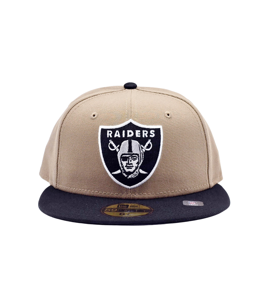 NEW ERA 59FIFTY LAS VEGAS RAIDERS KHAKI/BLACK FITTED HAT