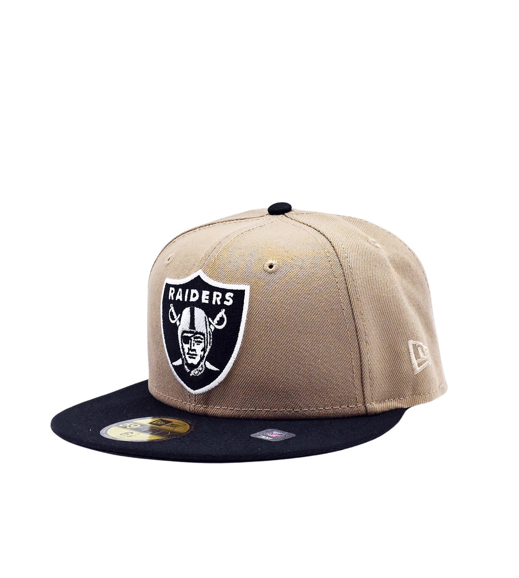 NEW ERA 59FIFTY LAS VEGAS RAIDERS KHAKI/BLACK FITTED HAT