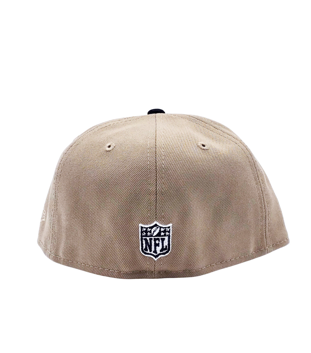 NEW ERA 59FIFTY LAS VEGAS RAIDERS KHAKI/BLACK FITTED HAT