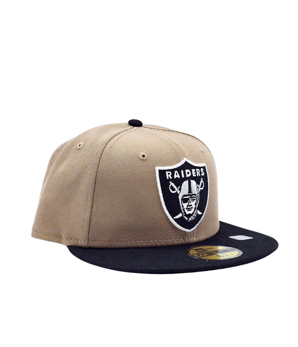 NEW ERA 59FIFTY LAS VEGAS RAIDERS KHAKI/BLACK FITTED HAT