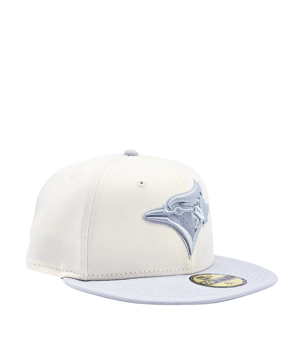 NEW ERA 59FIFTY TORONTO BLUE JAYS OFF WHITE/CHROME GREY FITTED HAT