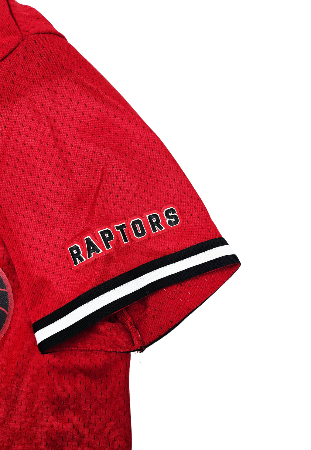 PRO STANDARD NBA TORONTO RAPTORS MEN'S MESH BUTTON UP RED JERSEY