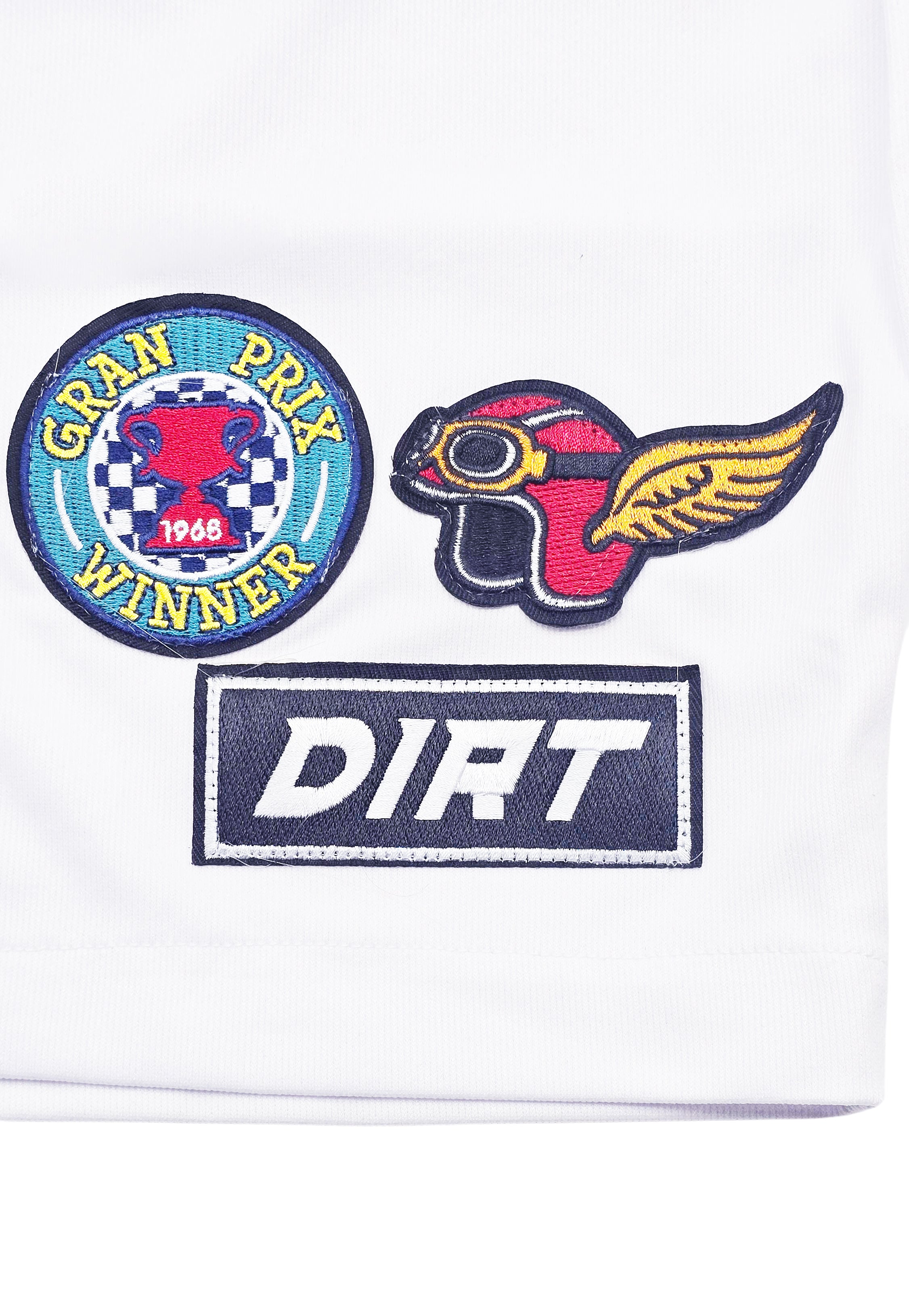 SWITCH MENS CHAMPIONS RACE MOTOR SPORT JERSEY/SHORTS SET (WHITE/BLUE)