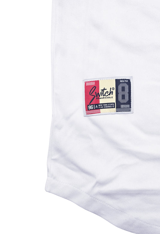 SWITCH MENS CHAMPIONS RACE MOTOR SPORT JERSEY/SHORTS SET (WHITE/BLACK)