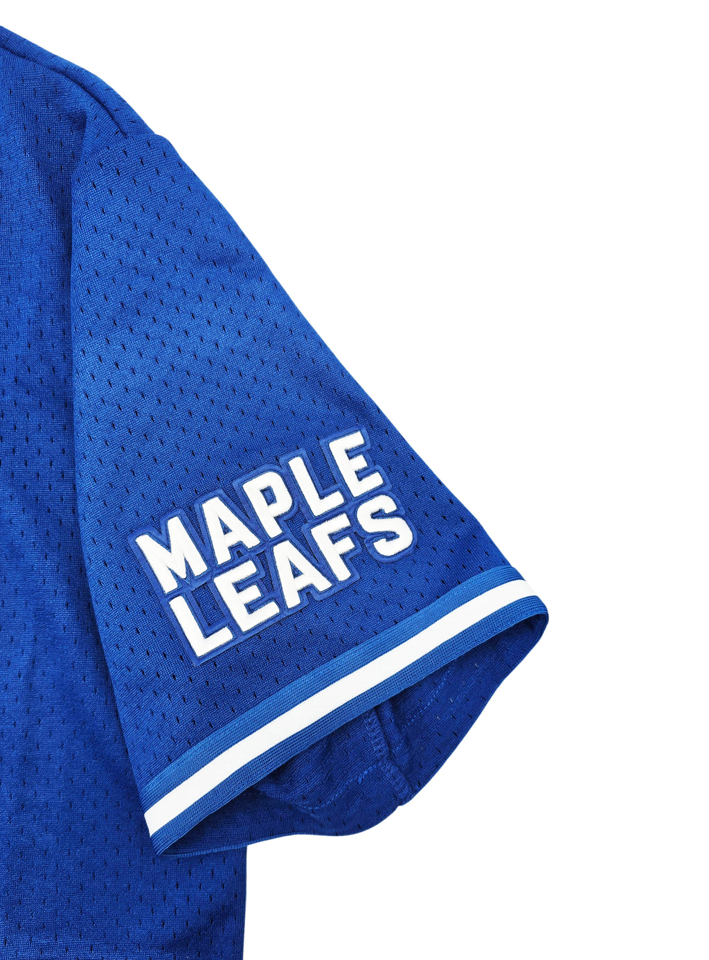 PRO STANDARD NHL TORONTO MAPLE LEAFS MEN'S MESH BUTTON UP DARK BLUE JERSEY