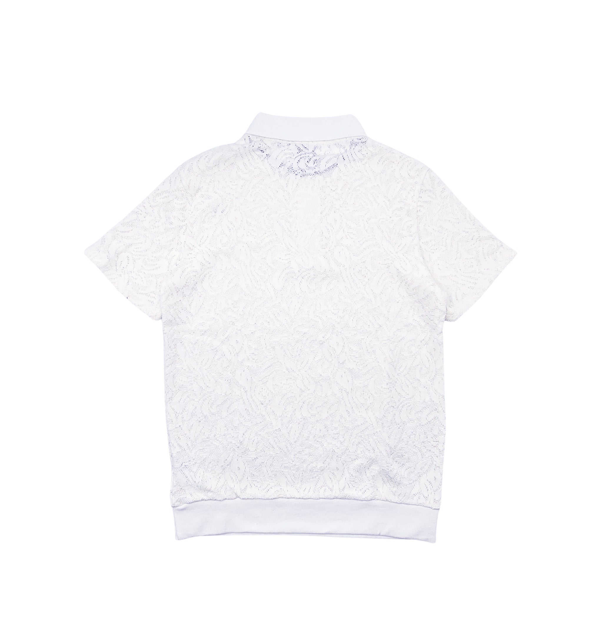 SWITCH MENS FLOWER PATTERN POLO SHIRT (CREAM)