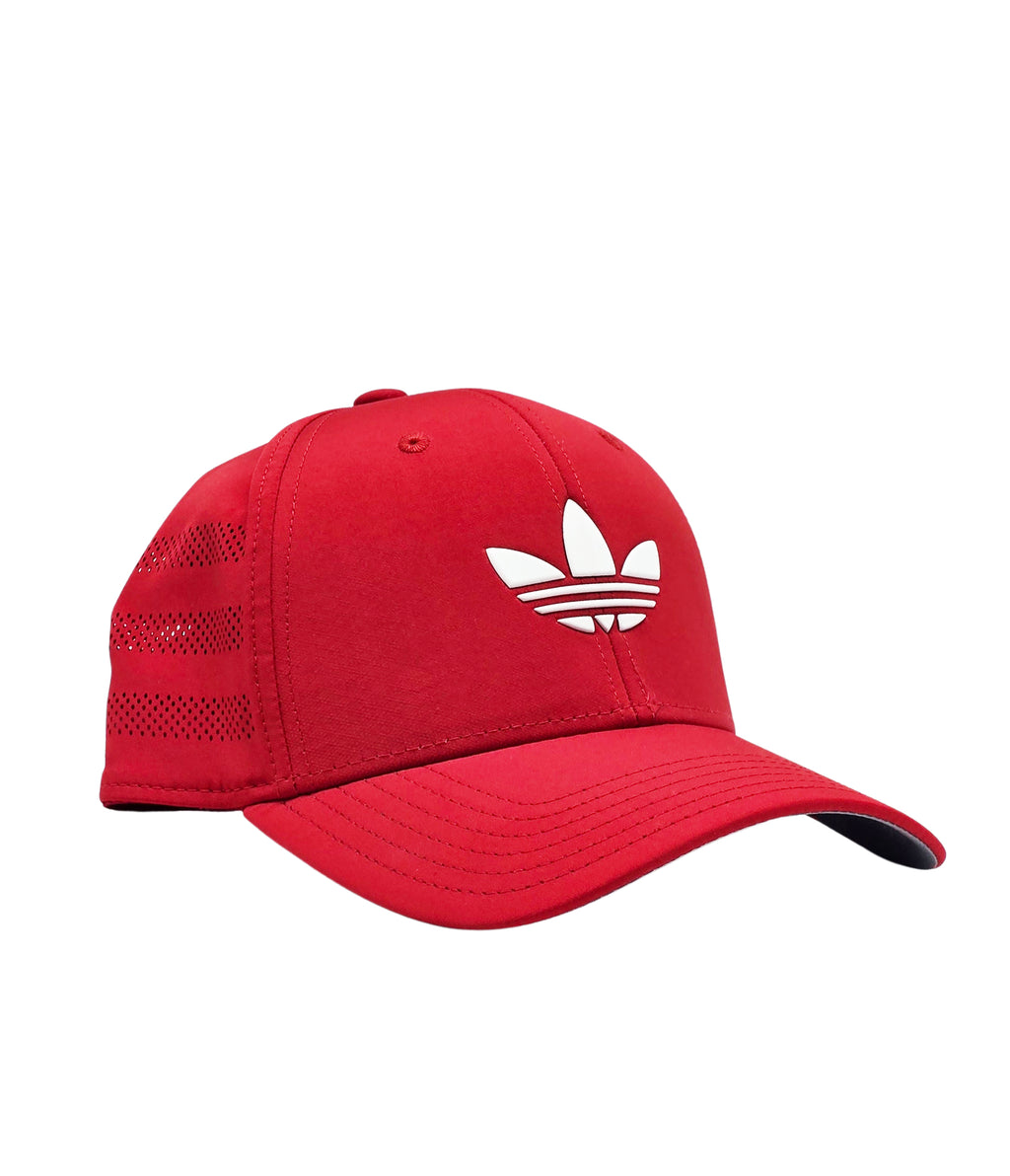 ADIDAS DRI-FIT RED/WHITE SNAPBACK TRAINING CAP