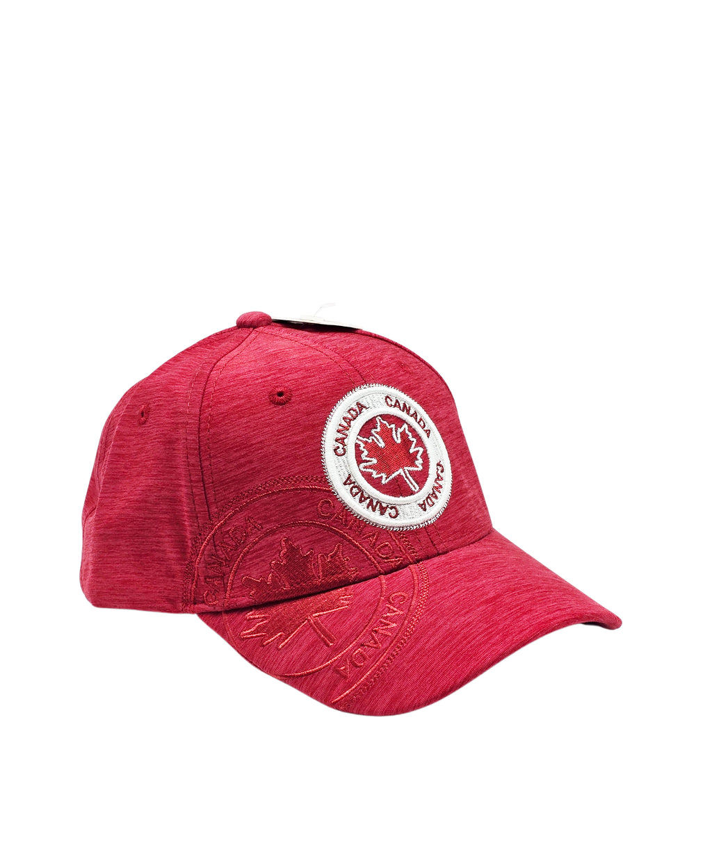 CANADA EMBROIDERED LOGO SHADOW TECH ADJUSTABLE CAP (RED)