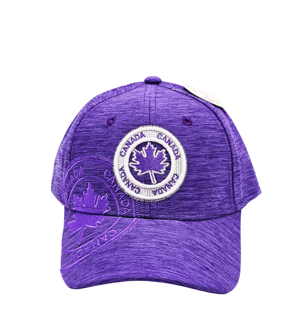 CANADA EMBROIDERED LOGO SHADOW TECH ADJUSTABLE CAP (PURPLE)