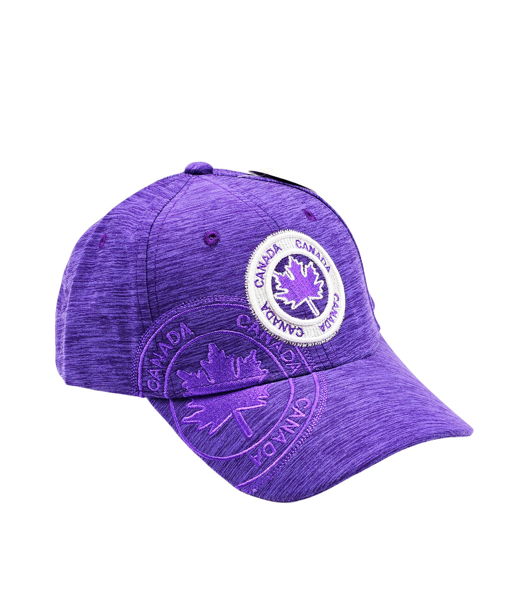 CANADA EMBROIDERED LOGO SHADOW TECH ADJUSTABLE CAP (PURPLE)