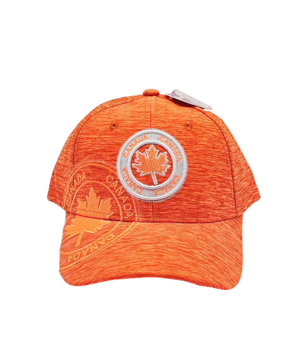 CANADA EMBROIDERED LOGO SHADOW TECH ADJUSTABLE CAP (ORANGE)