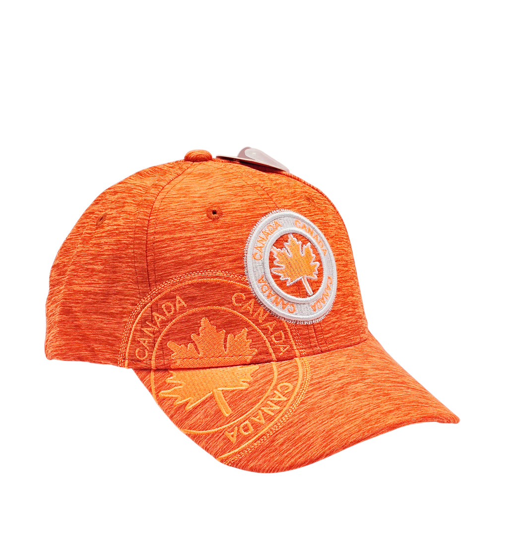 CANADA EMBROIDERED LOGO SHADOW TECH ADJUSTABLE CAP (ORANGE)