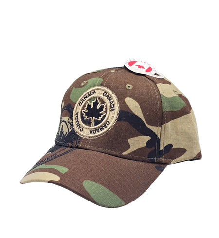 CANADA EMBROIDERED LOGO ADJUSTABLE CAP (GREEN CAMO)