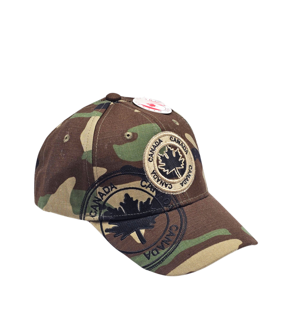 CANADA EMBROIDERED LOGO ADJUSTABLE CAP (GREEN CAMO)