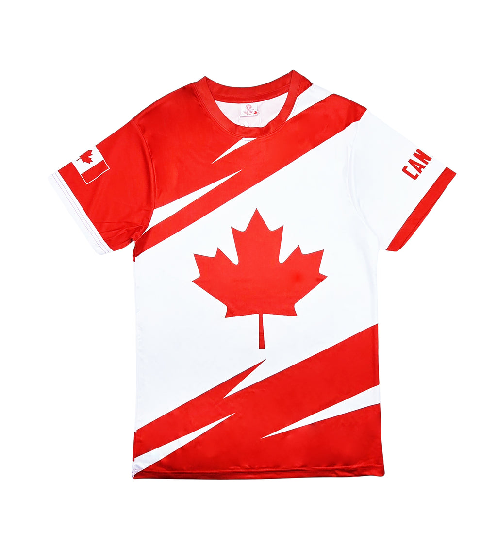 MEN'S CANADA FLAG SUBLIMATION T-SHIRT (RED)