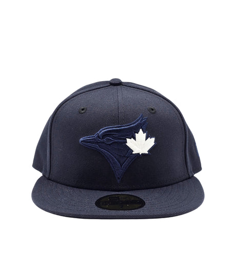 MEN'S 5950 NAVY WITH WHITE LEAF BLUE JAYS FITTED HAT