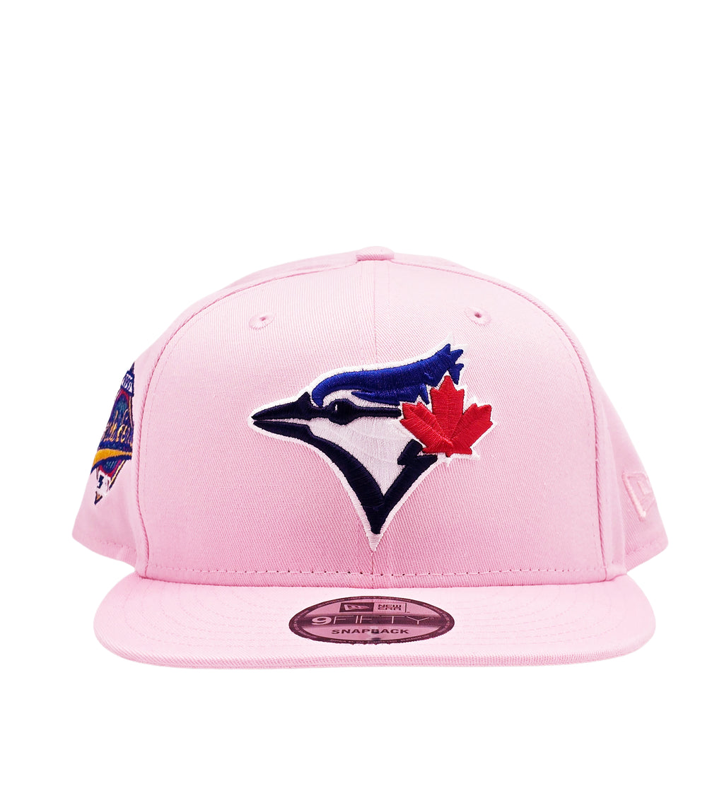 NEW ERA 9FIFTY TORONTO BLUE JAYS 1993 WORLD SERIES EDITION PINK SNAPBACK HAT