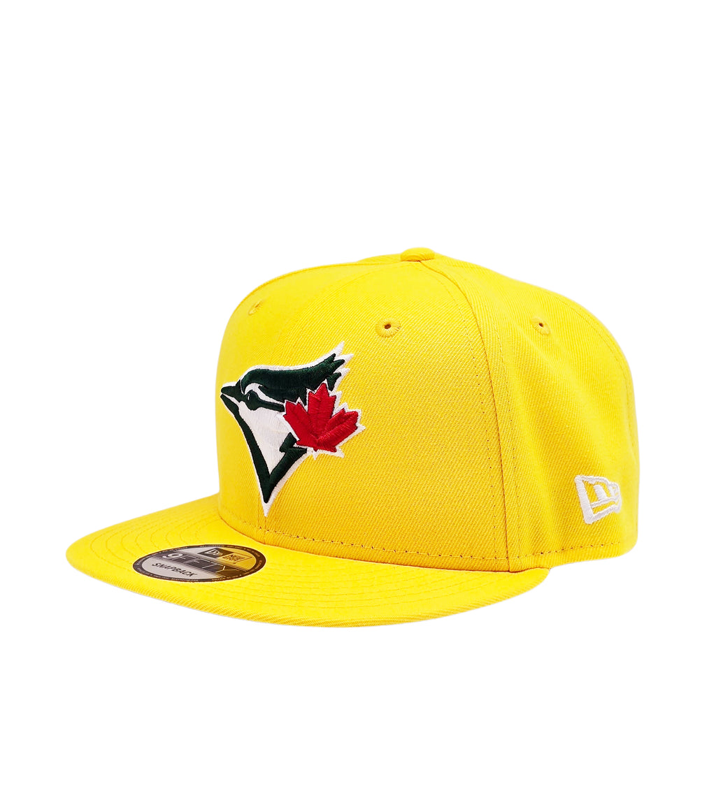 NEW ERA 9FIFTY TORONTO BLUE JAYS 1993 WORLD SERIES EDITION YELLOW/GREEN SNAPBACK HAT