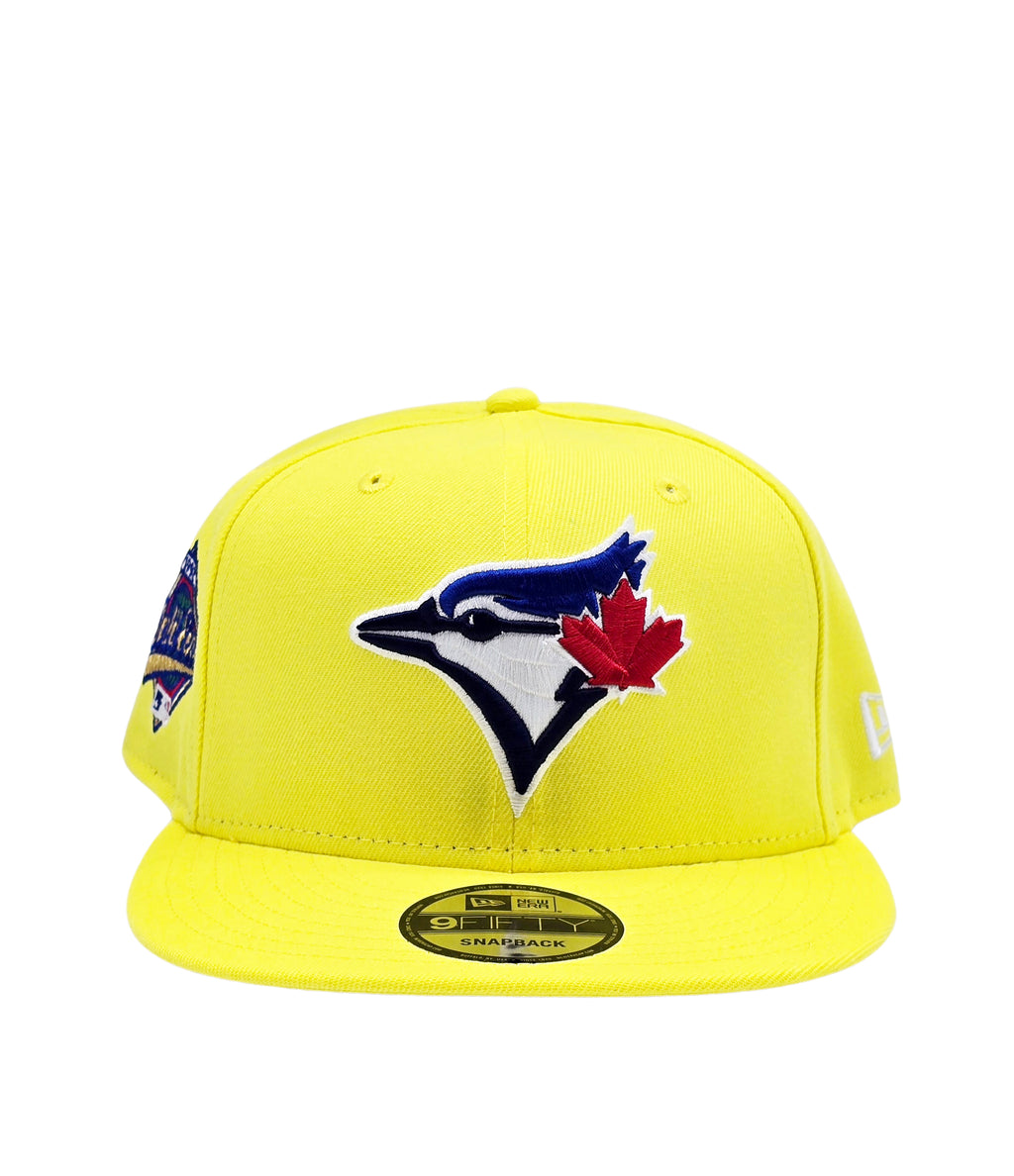 NEW ERA 9FIFTY TORONTO BLUE JAYS 1992 WORLD SERIES EDITION YELLOW/BLUE SNAPBACK HAT