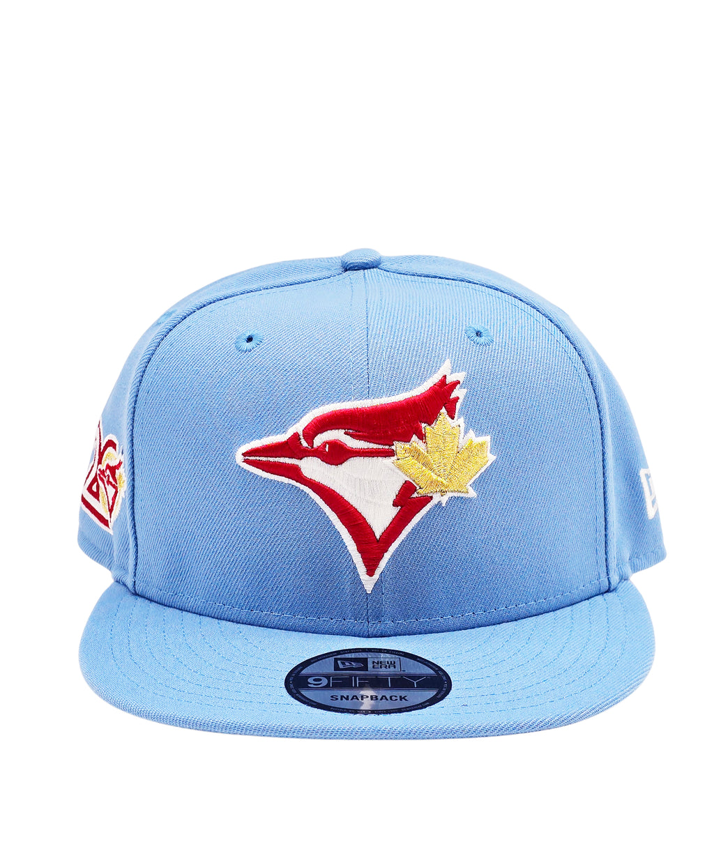 NEW ERA 9FIFTY TORONTO BLUE JAYS 20TH ANNIVERSARY SKY BLUE/RED SNAPBACK HAT