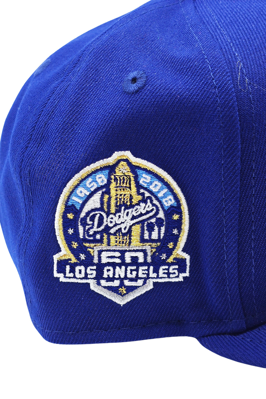 NEW ERA 9FIFTY LOS ANGELES DODGERS 60TH ANNIVERSARY DARK ROYAL/GOLD SNAPBACK HAT