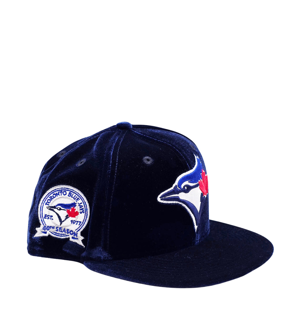 NEW ERA 9FIFTY TORONTO BLUE JAYS 40TH SEASON NAVY VELVET SNAPBACK HAT