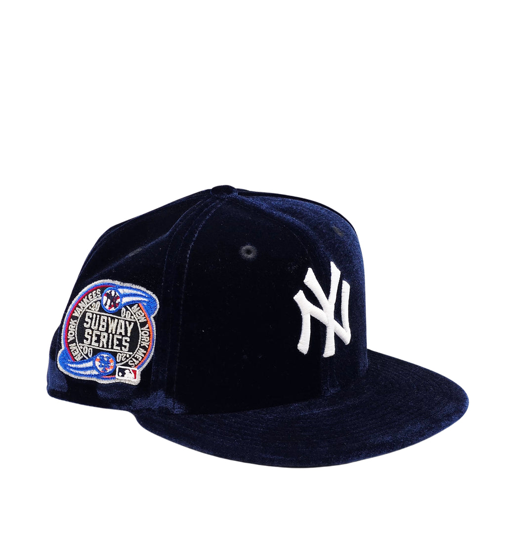 NEW ERA 9FIFTY NEW YORK YANKEES SUBWAY SERIES NAVY VELVET SNAPBACK HAT