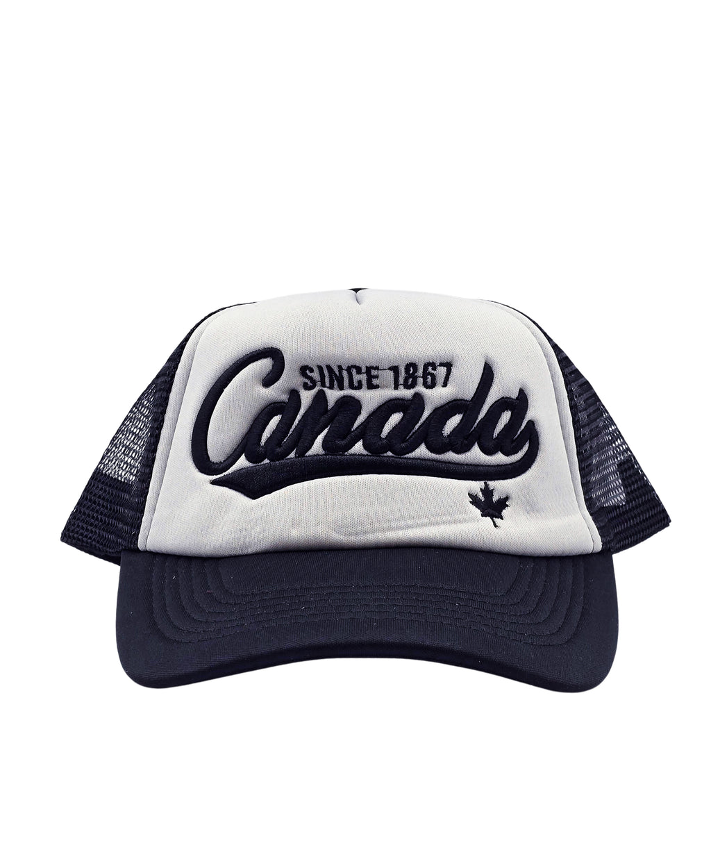 CANADA EMBROIDERED LOGO FOAM TRUCKER SNAPBACK CAP (GREY)