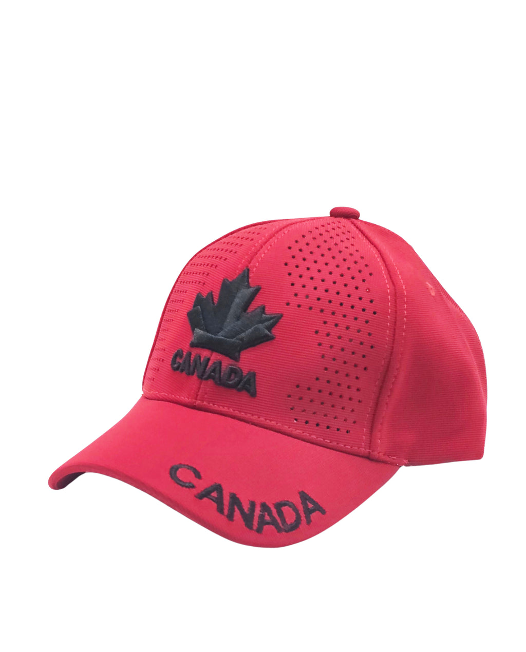 CANADA EMBROIDERED LOGO ADJUSTABLE STRAPBACK CAP (RED)