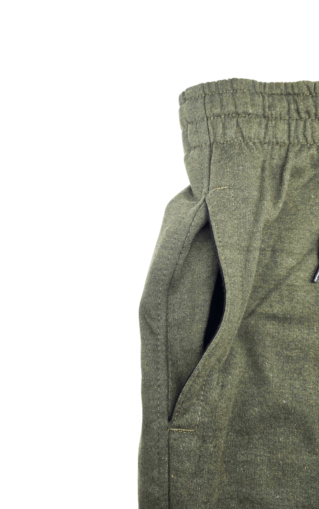 MEN'S BASIC OPEN BOTTOM JOGGERS (OLIVE)