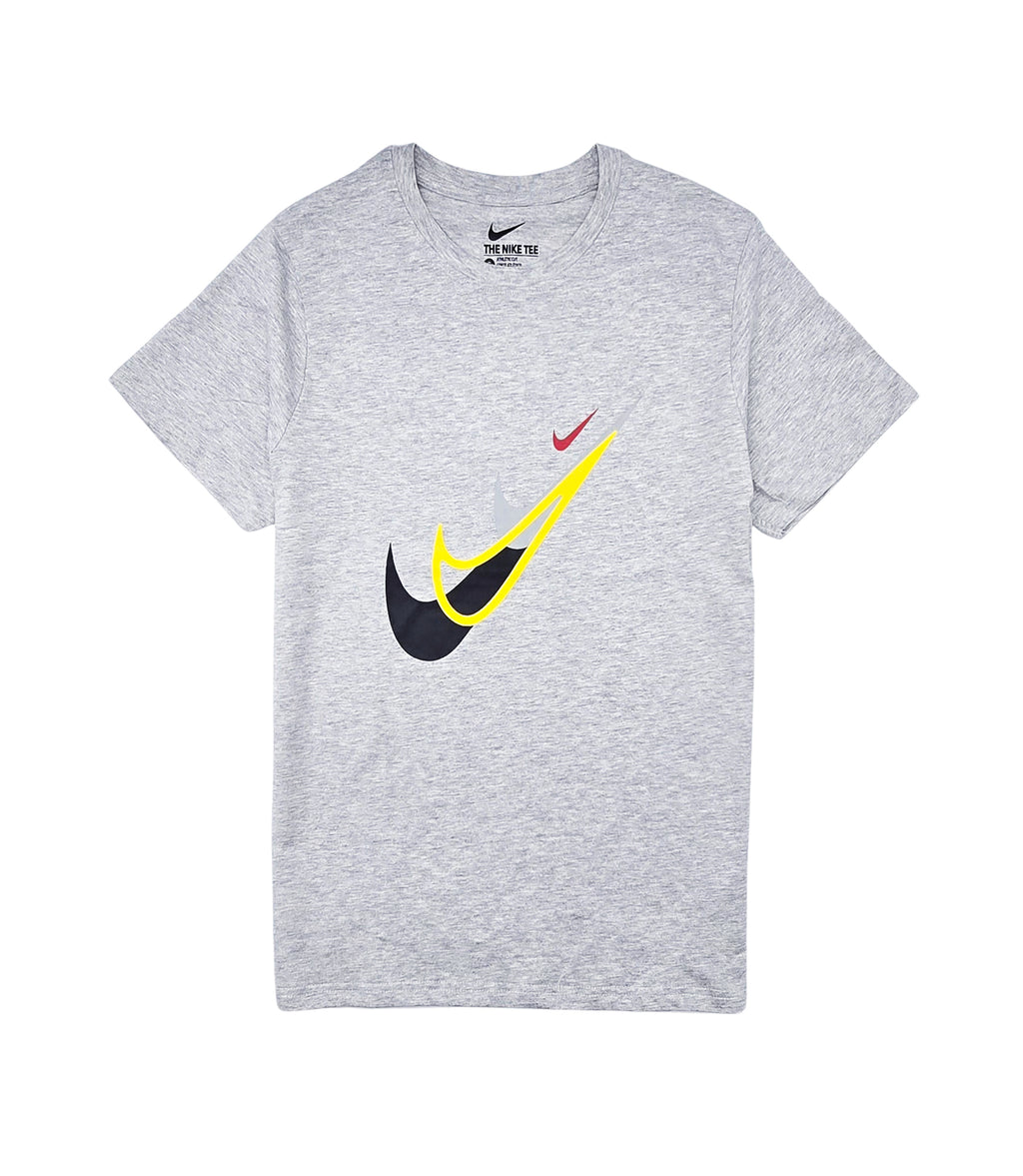 NIKE SPORTSWEAR MEN'S T-SHIRT (GREY/YELLOW)