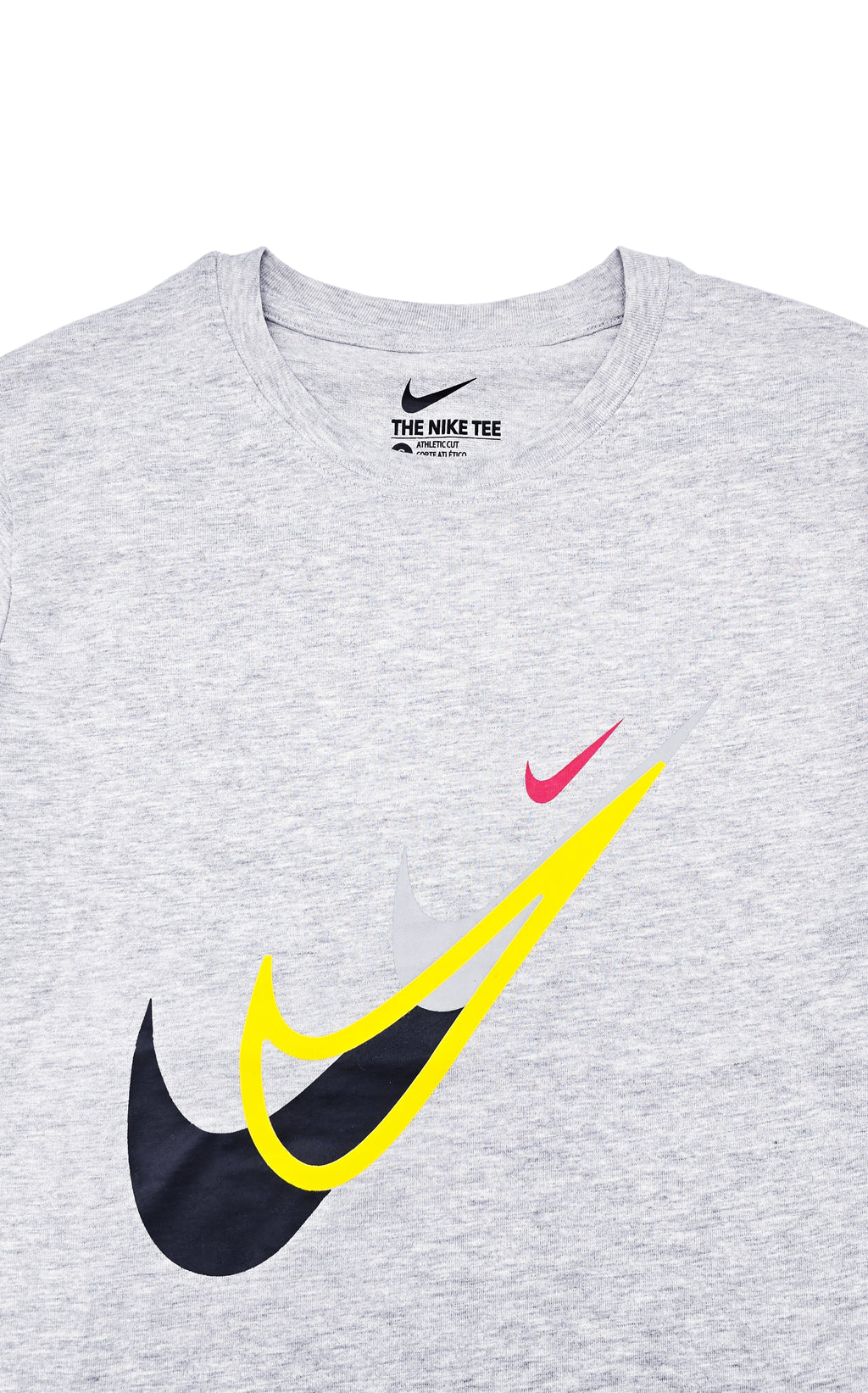 NIKE SPORTSWEAR MEN'S T-SHIRT (GREY/YELLOW)