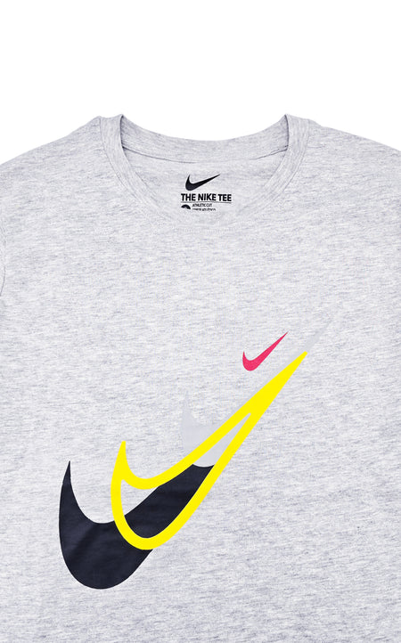 NIKE SPORTSWEAR MEN'S T-SHIRT (GREY/YELLOW)