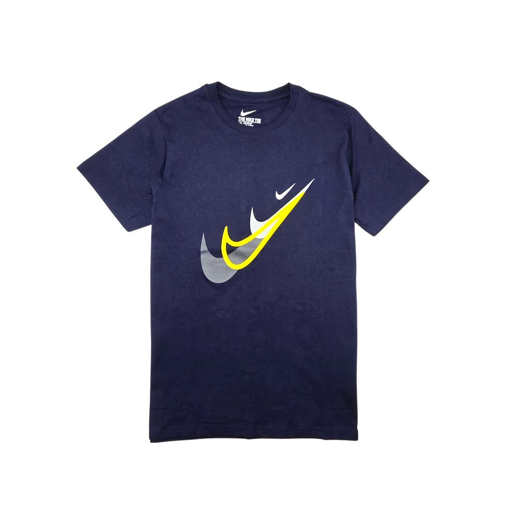 NIKE SPORTSWEAR MEN'S T-SHIRT (NAVY/YELLOW)