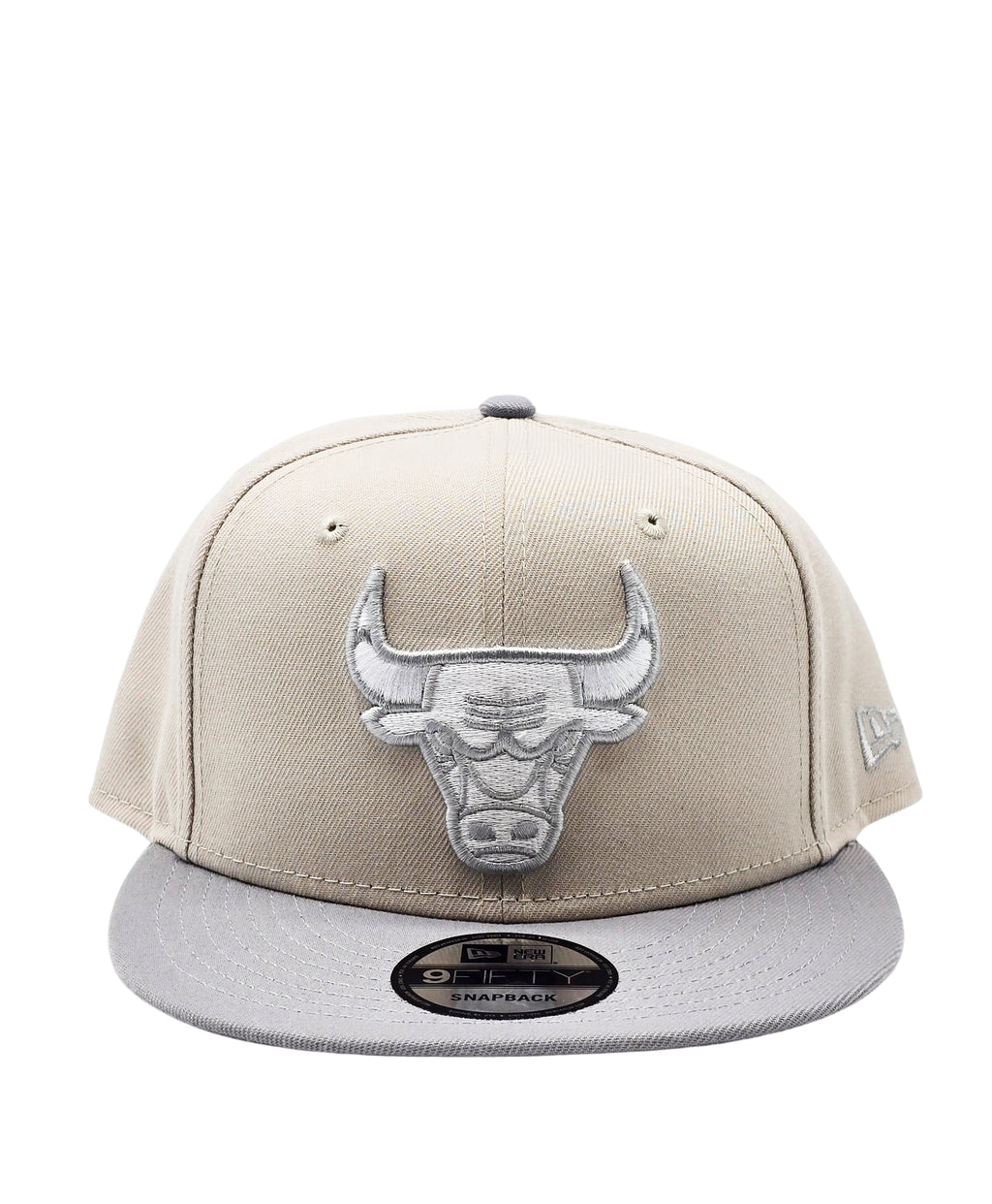 NEW ERA 9FIFTY MEN'S CHICAGO BULLS BEIGE/GREY SNAPBACK HAT