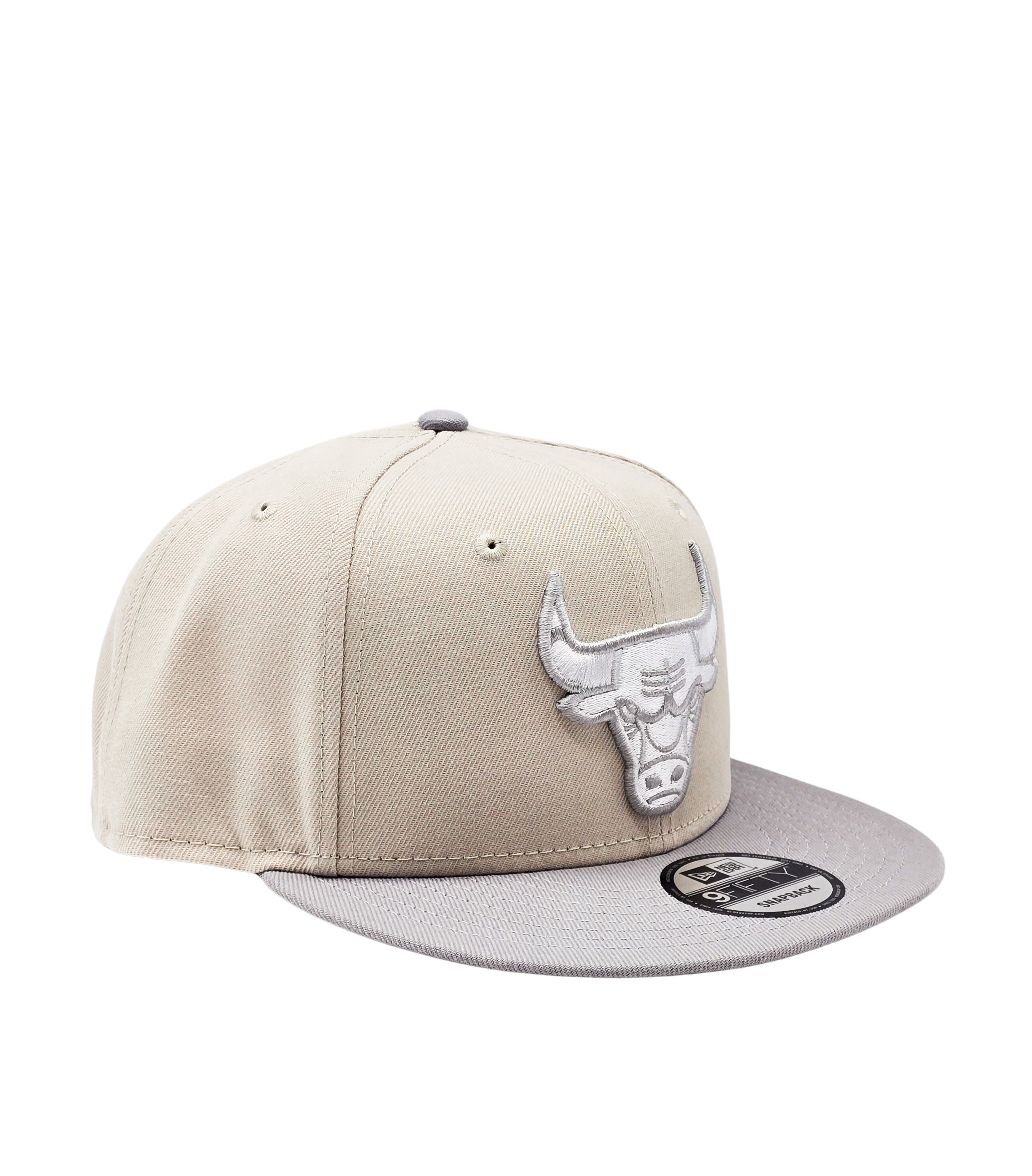 NEW ERA 9FIFTY MEN'S CHICAGO BULLS BEIGE/GREY SNAPBACK HAT
