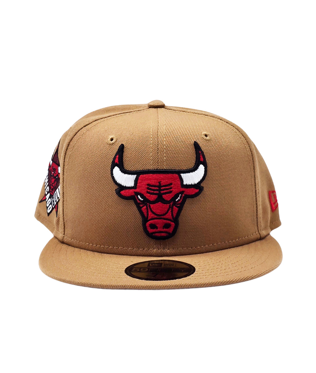 NEW ERA 59FIFTY MEN'S CHICAGO BULLS BROWN FITTED HAT