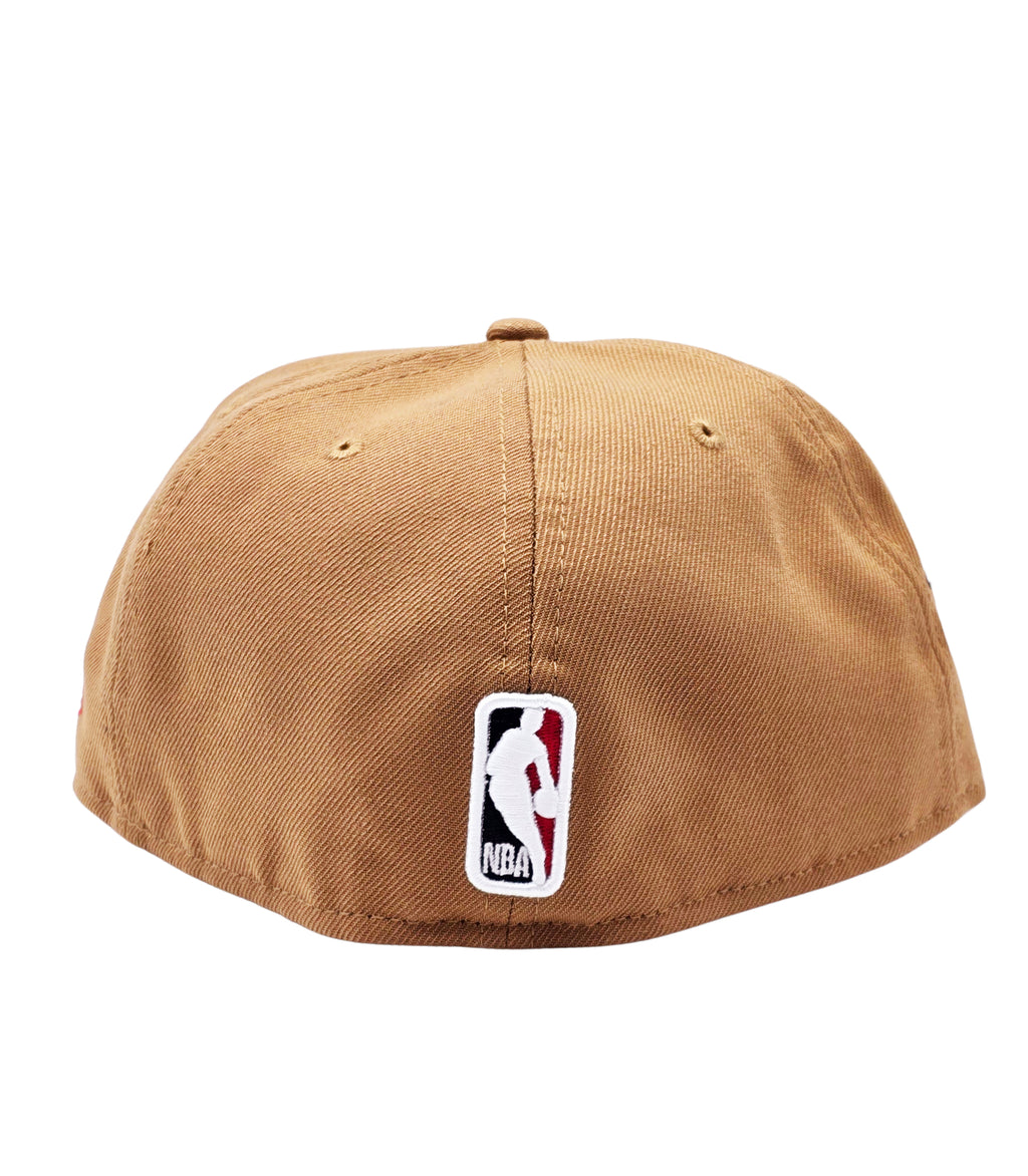 NEW ERA 59FIFTY MEN'S CHICAGO BULLS BROWN FITTED HAT