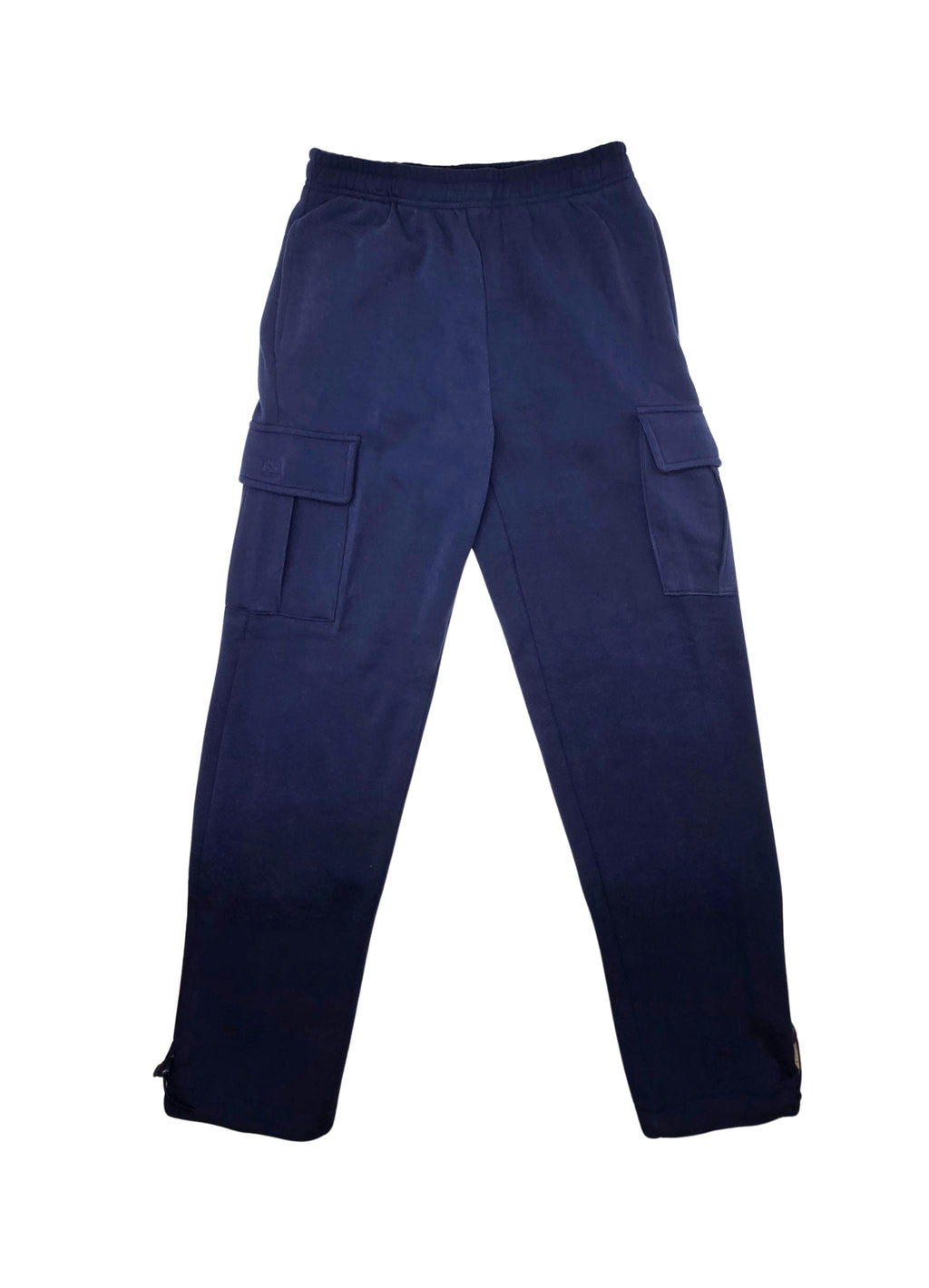 US ICON MEN'S FLEECE STRAIGHT FIT CARGO JOGGER (NAVY)