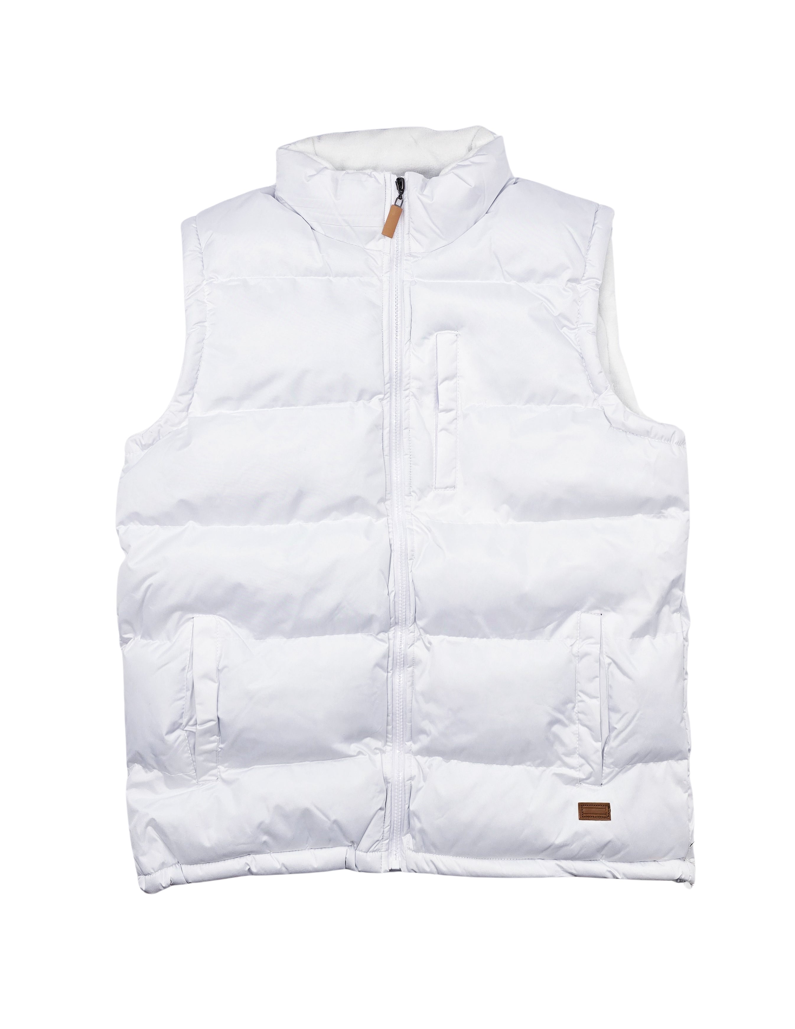 U.S. ICON MEN'S PUFFER VEST (WHITE)