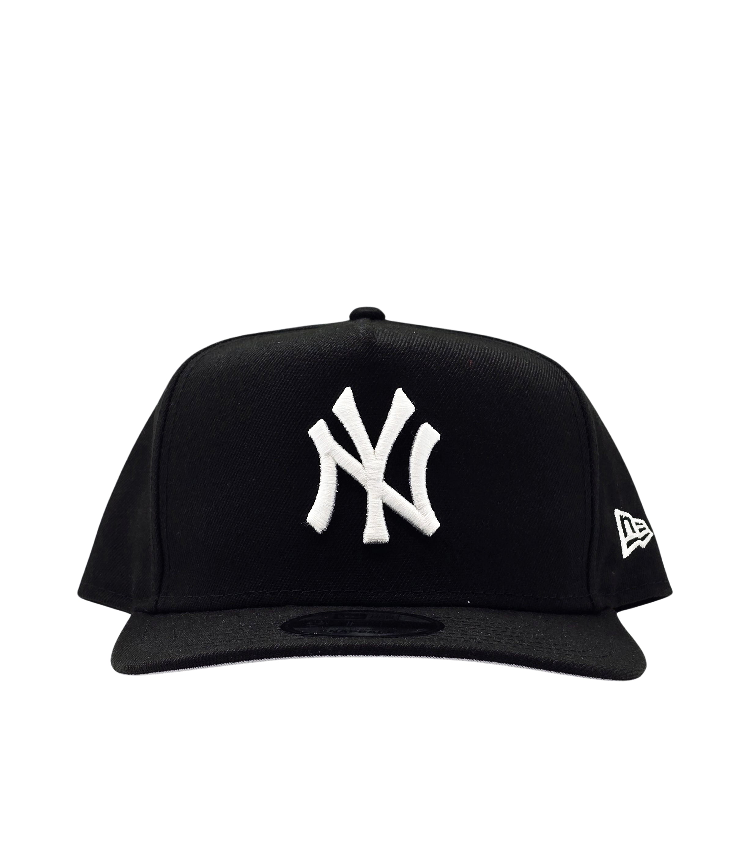 NEW ERA MEN'S 9FIFTY A-FRAME MLB NEW YORK YANKEES BLACK/WHITE SNAPBACK HAT