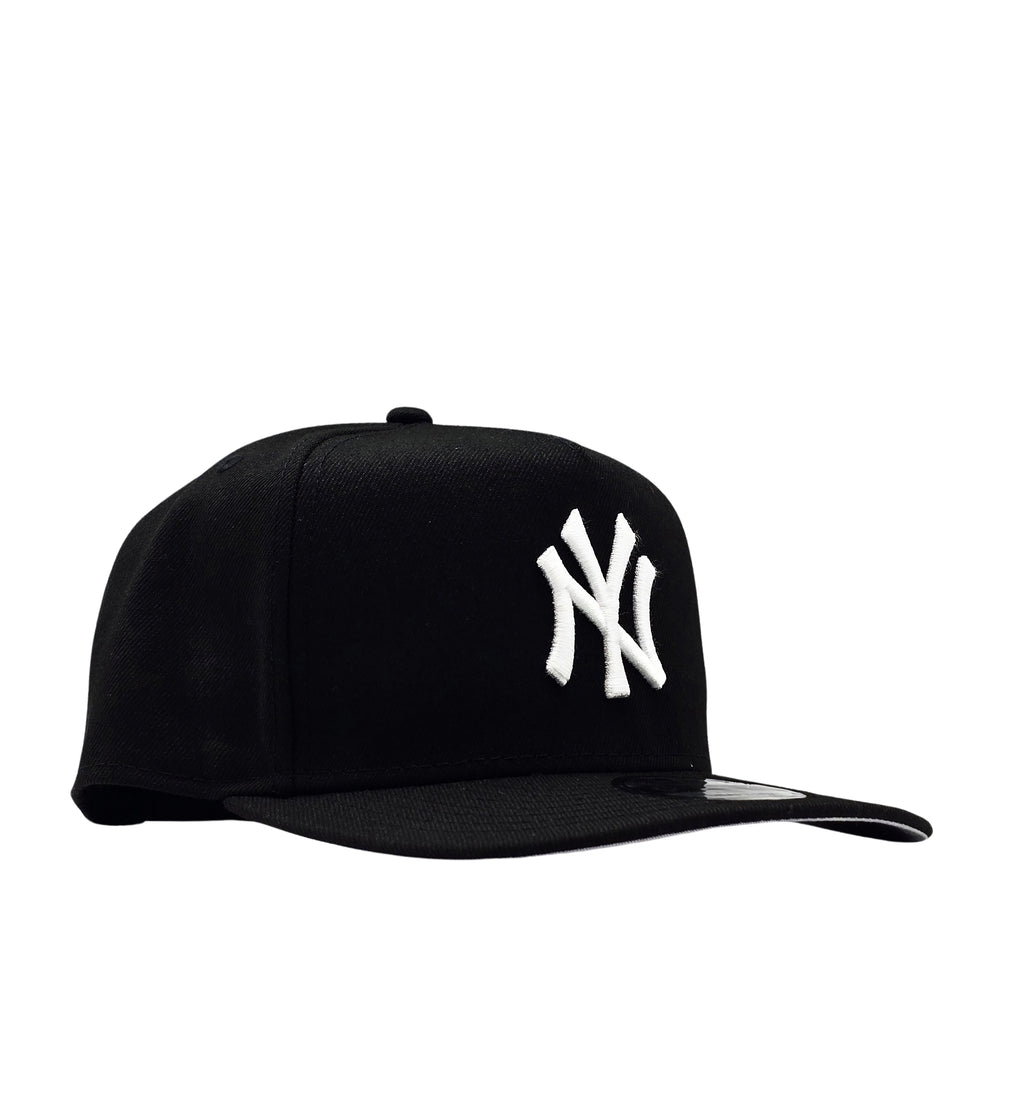 NEW ERA MEN'S 9FIFTY A-FRAME MLB NEW YORK YANKEES BLACK/WHITE SNAPBACK HAT