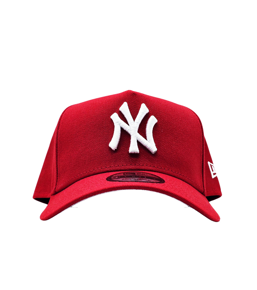 NEW ERA MEN'S 9FORTY A-FRAME MLB NEW YORK YANKEES RED/WHITE SNAPBACK HAT