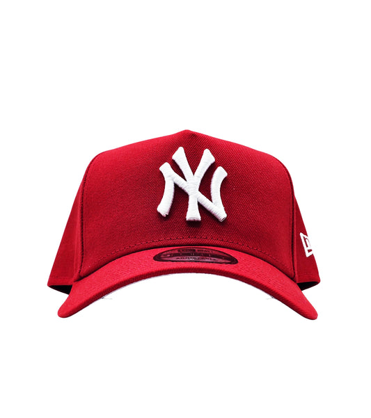 NEW ERA MEN'S 9FORTY A-FRAME MLB NEW YORK YANKEES RED/WHITE SNAPBACK HAT