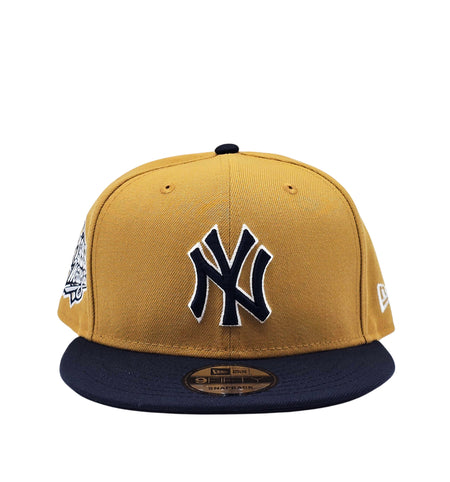 NEW ERA 9FIFTY NEW YORK YANKEES 1999 WORLD SERIES CAMEL/NAVY SNAPBACK HAT