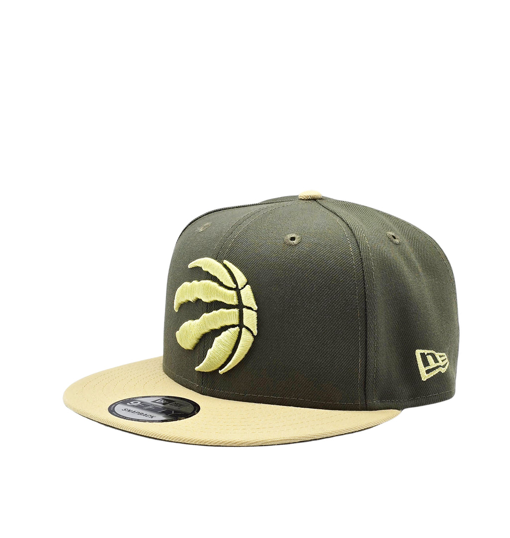 NEW ERA 9FIFTY NBA TORONTO RAPTORS 1X CHAMPS OLIVE SNAPBACK HAT