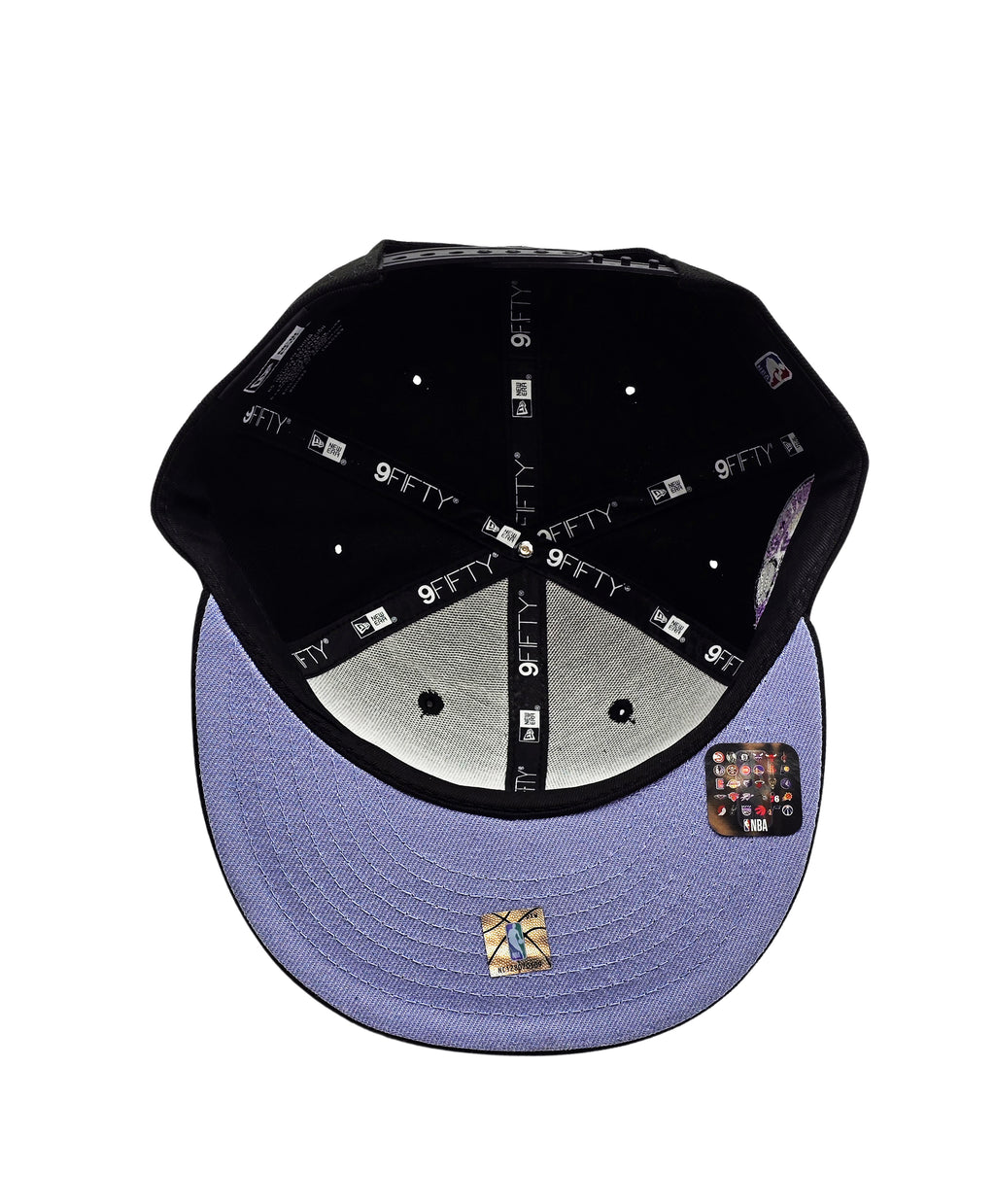 NEW ERA 9FIFTY NBA TORONTO RAPTORS 1X CHAMPS BLACK/LAVENDER SNAPBACK HAT