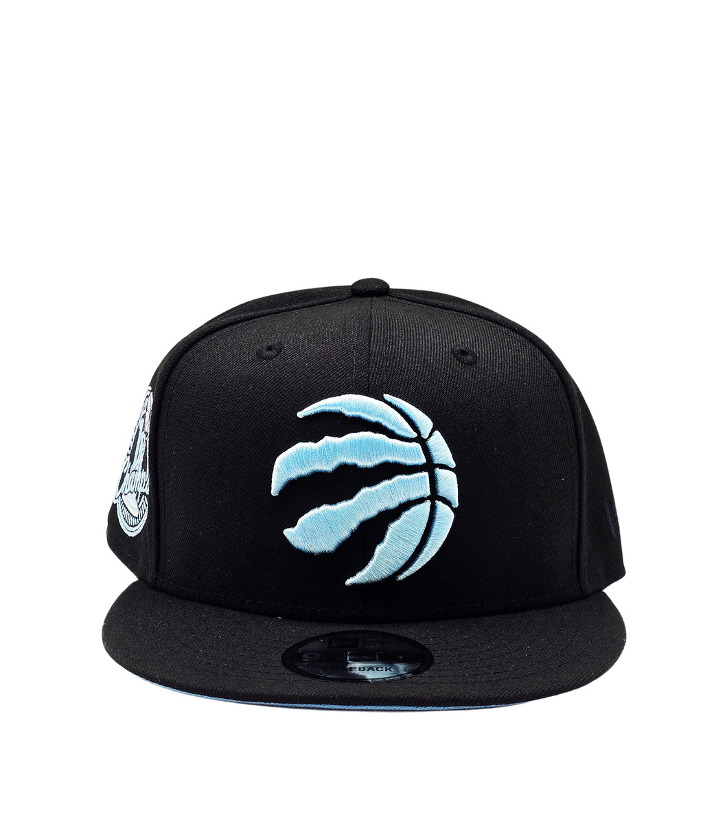 NEW ERA 9FIFTY NBA TORONTO RAPTORS 1X CHAMPS BLACK/SKY BLUE SNAPBACK HAT