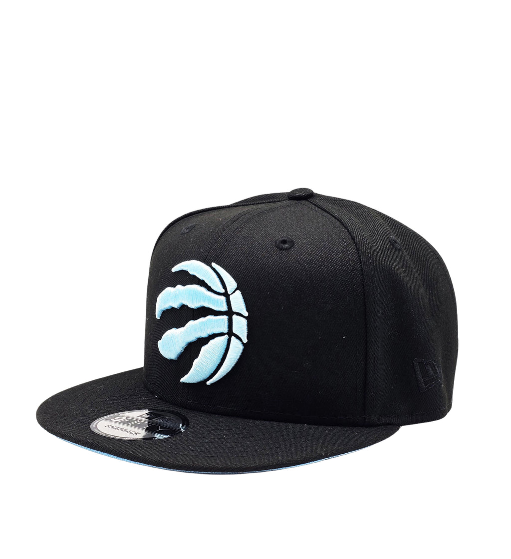 NEW ERA 9FIFTY NBA TORONTO RAPTORS 1X CHAMPS BLACK/SKY BLUE SNAPBACK HAT